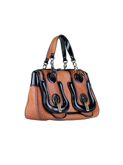 fendi b bag tan|fendi buckle bag.